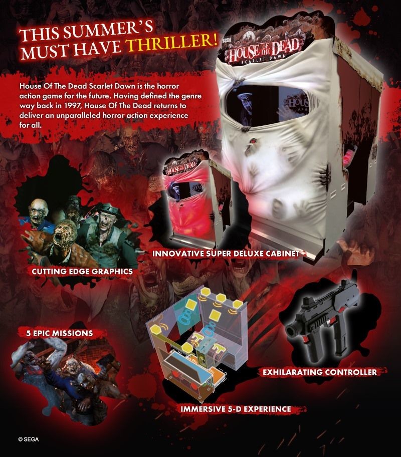 House Of The Dead Scarlet Dawn Shooter Shooting Arcade Machine for entertainment center