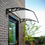 Clear Sun Shade 60x100cm Door Window Awning Canopy