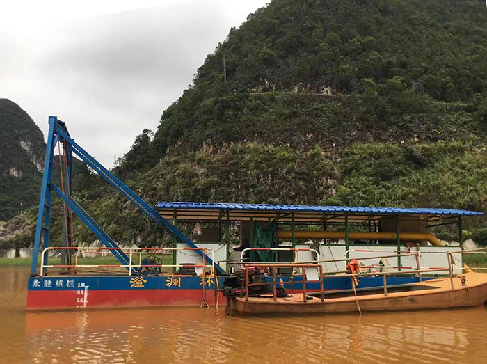 The 14inch model jet suction dredger is designed to dig to a depth of ten meters
