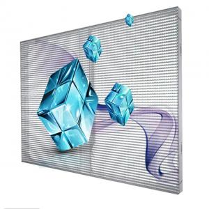 Quality P3.9-7.8 Curtain Wall Transparent Glass Led Display Screen 800*1500 Mm for sale