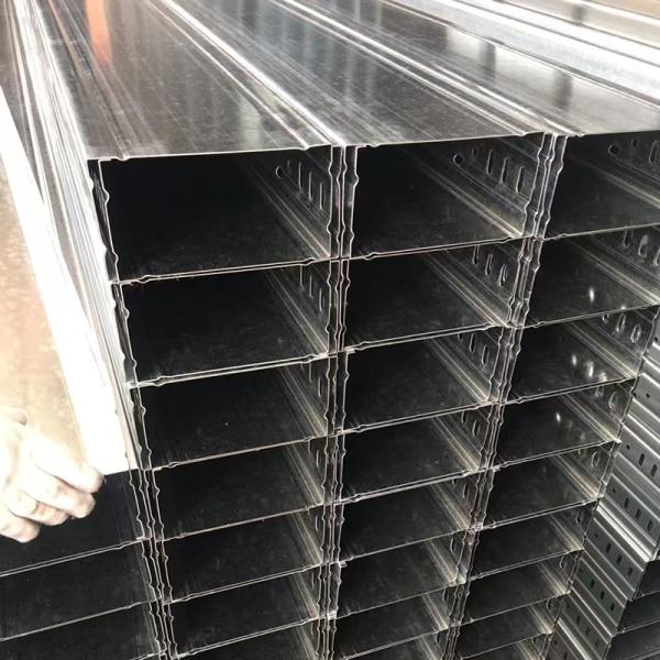 50-1000mm Perforated Cable Trunking Galvanised Hot Dip Steel Cable Tray Trough Duct