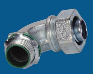 Quality Waterproof Malleable Iron Fittings 90 Degree Liquid Tight Connector Fire Resistance for sale