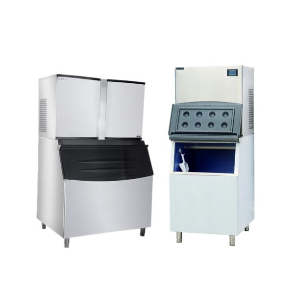 Commercial Ice Cube Maker Machine 10A Power Plug Stainless Steel 304 Material
