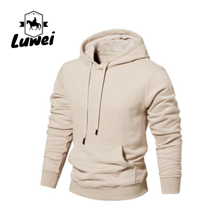 Streetwear Custom Logo Pullover Over Size Bluza Felpe Con Cappuccio Cotton Slim Plain Men's Hoodies & Sweatshirts