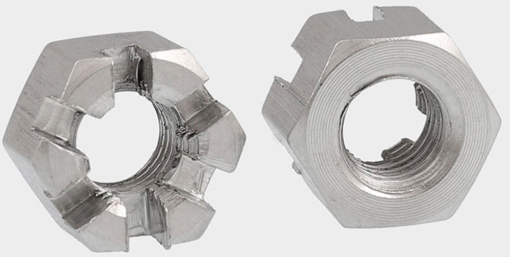 GB6178 Stainless Steel Hexagon Slotted And Castle Nut 18-8 Stainless Steel DIN935 Slotted Hex M16 Castle Nuts