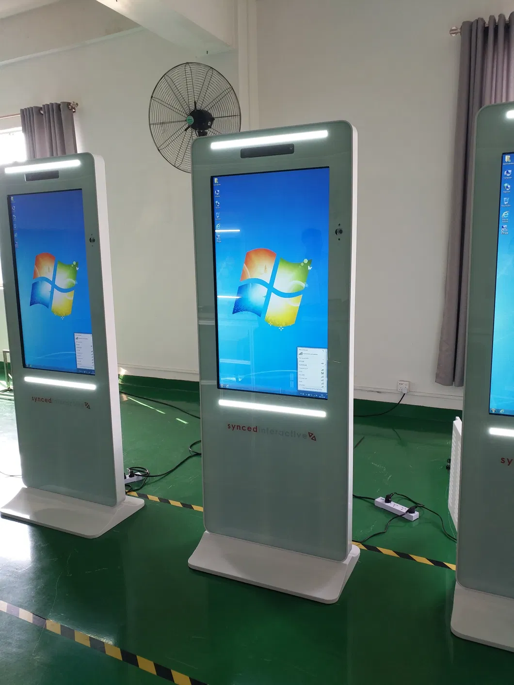 49inch Floor Standing Touch Screen Kiosk with Camera Logitech C930 and Android OS