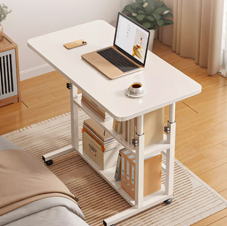 Custom Design Small Home Office Storage Laptop Standing Desk Mini Bar Counter Manual Height Adjustable Desk Base 4 Legs Assembly