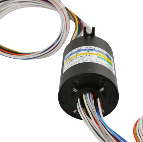 0~300 Rpm Speed Through Hole Slip Ring 18 Circuits 10A Diameter 12.7mm 240AC