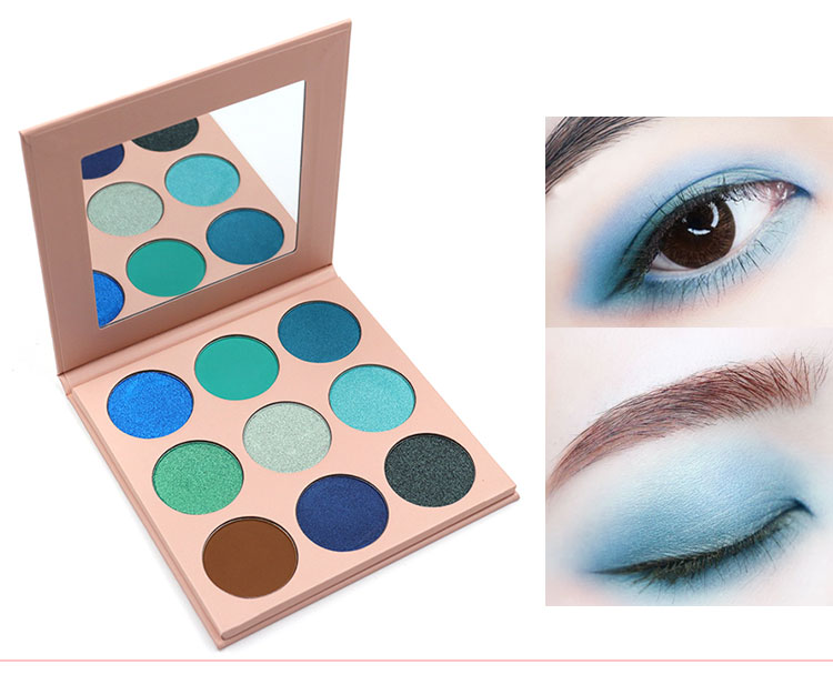 Pearlescent 9 Color Matte Cream Eyeshadow Vegan 130g Long Lasting