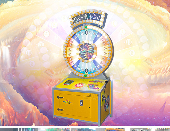 Spin N Win Arcade Amusement Lottery Ticket Game Machine
