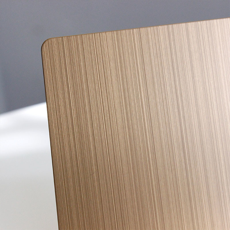 304 Brushed Decorative Stainless Steel Sheet 201 Hairline Stainless Steel Panel