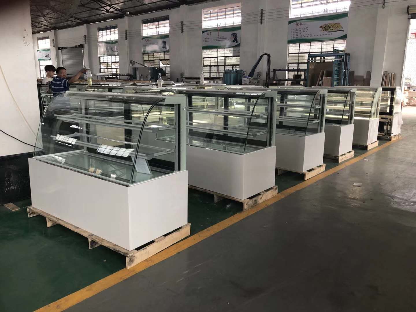 Three Layers Cake Display Refrigerator With Marble , Glass Material 220v 50Hz