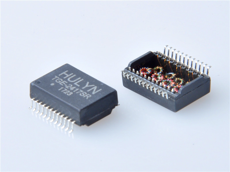 10/100 Base-T Quad port SMD LAN Magnetic Transformer,24PIN