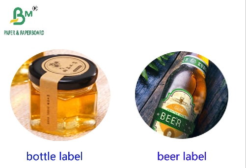 68gsm 70gsm 1100mm Width High Wet Strength C1S Paper For Beer Bottle Labels 