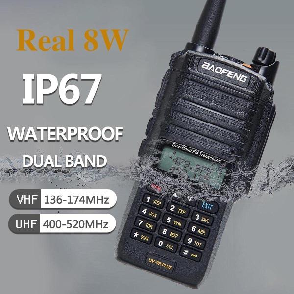 Baofeng UV-9R Dual Band Walkie Talkie 5W 128 Channels IPX6 Waterproof