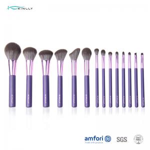 China 14pcs Cruelty Free Wooden Handle Makeup Brushes on sale