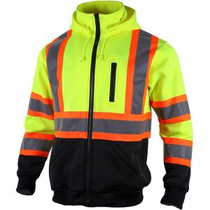 Quality Long Sleeve Reflective Safety Hoodies Hi Vis Reflective Hoodie Mens for sale