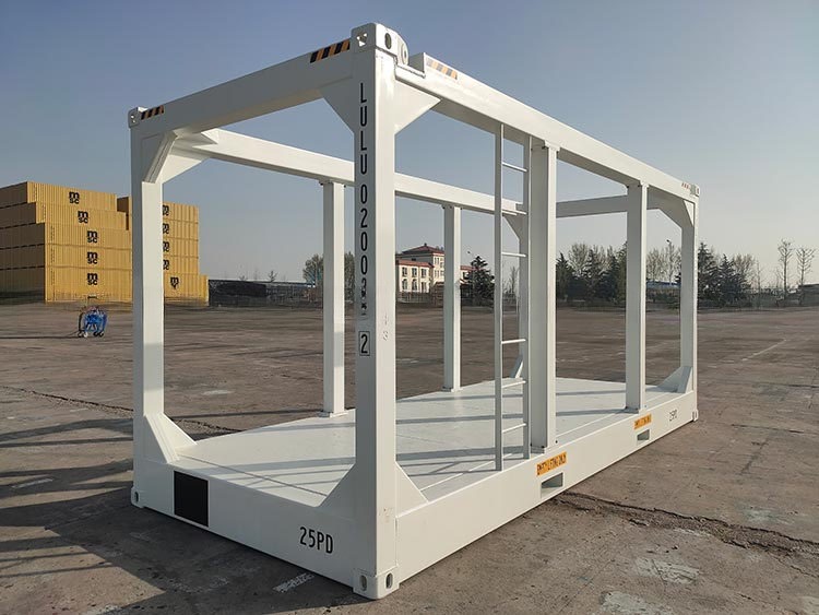 20FT DNV 2.7-1 Standard Steel Corten Offshore Lifting Frame Containers Skid Baskets with Condition and Movable Beam