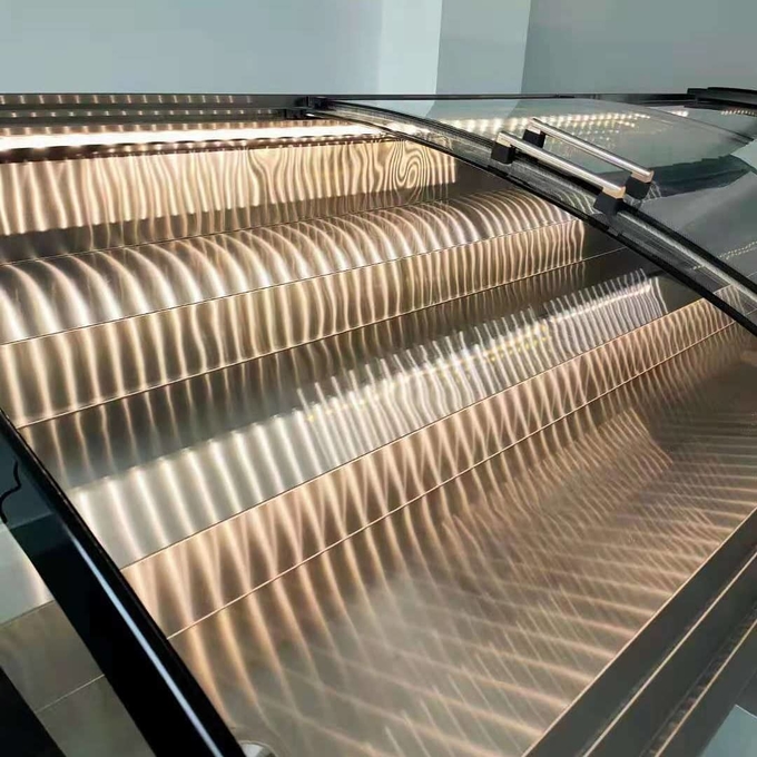 Ladder ice table seafood barbecue display commercial order fruit fishing preservation cabinet 7