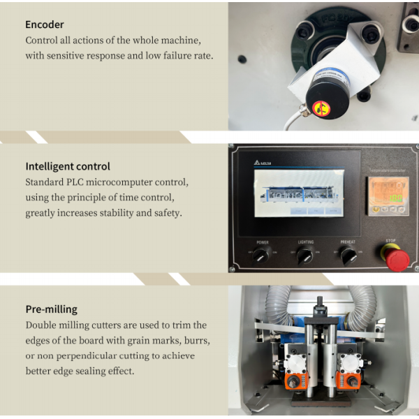 Fully Automatic 8 Function Edge Banding Machine for PVC Woodworking