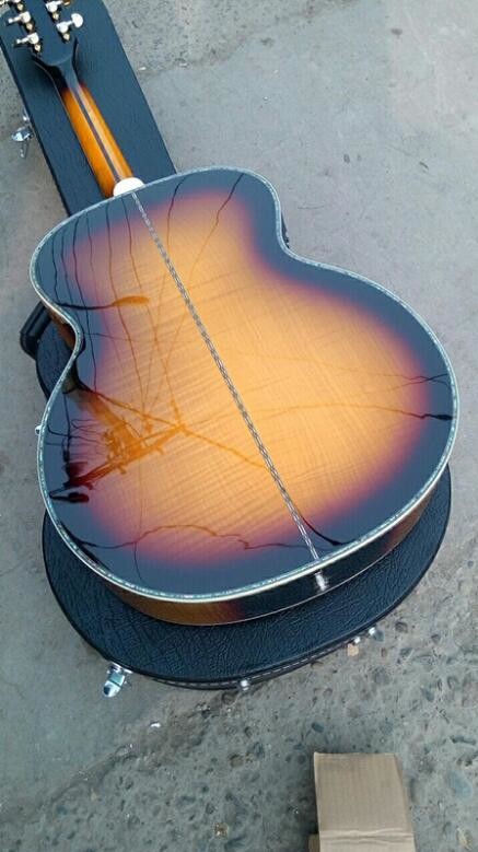2018 New Chibson real abalone G200 deluxe acoustic guitar 100% abalone G200 luxury deluxe electric acoustic guitar