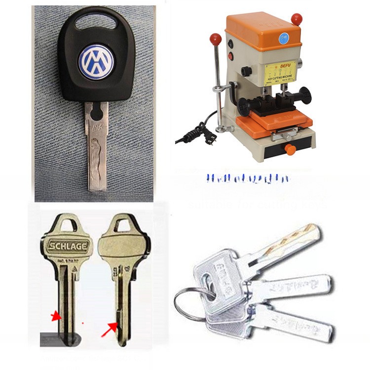 Hand-Operated High Security WenXing Key Duplicator with External Cutter and Battery