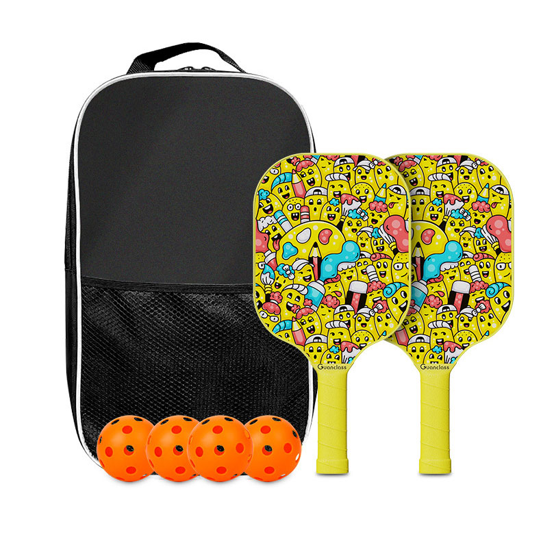 Gender-Neutral Carbon Fiber Pickleball Paddles Set Glass Fiber Pik Ball Outdoor Sports