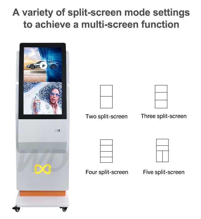 Android 2GB RAM 350 Nits Standing Digital Signage , 32 Inch Digital Signage