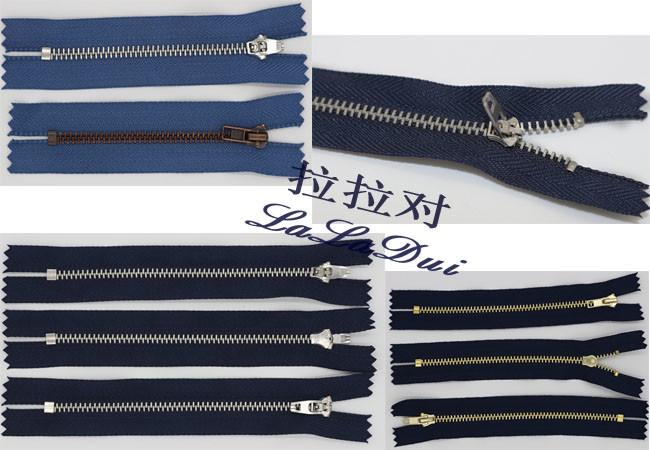 Heavy Duty Metal Jacket Zippers 3# / 4# / 5# , 20 / 25 / 30 Inch Y Teeth Metal Zipper