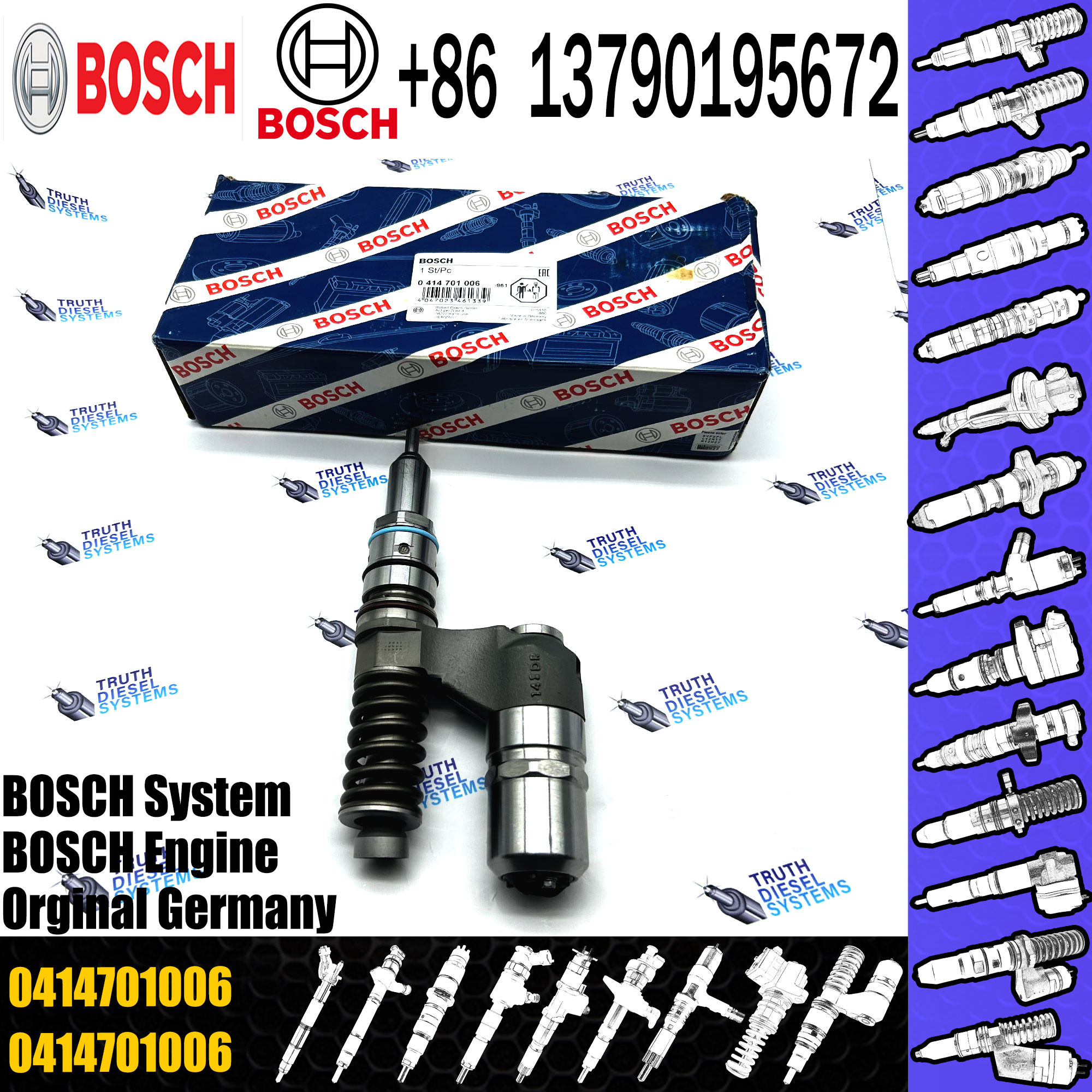 Common Rail Diesel Fuel Electronic Unit Injector Pump 1445941 0414700002 0414701006