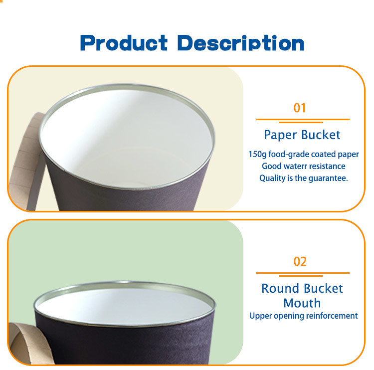 6.2kg (13.7 Lbs) Commercial Ice Cream Bucket – Perfect For Bulk Storage & Serving