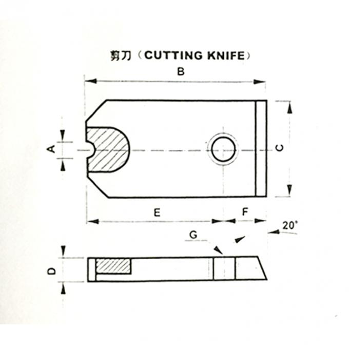 High Performance Die Cutting Knife , CAD Design Screw Wire Shearing Tools 0