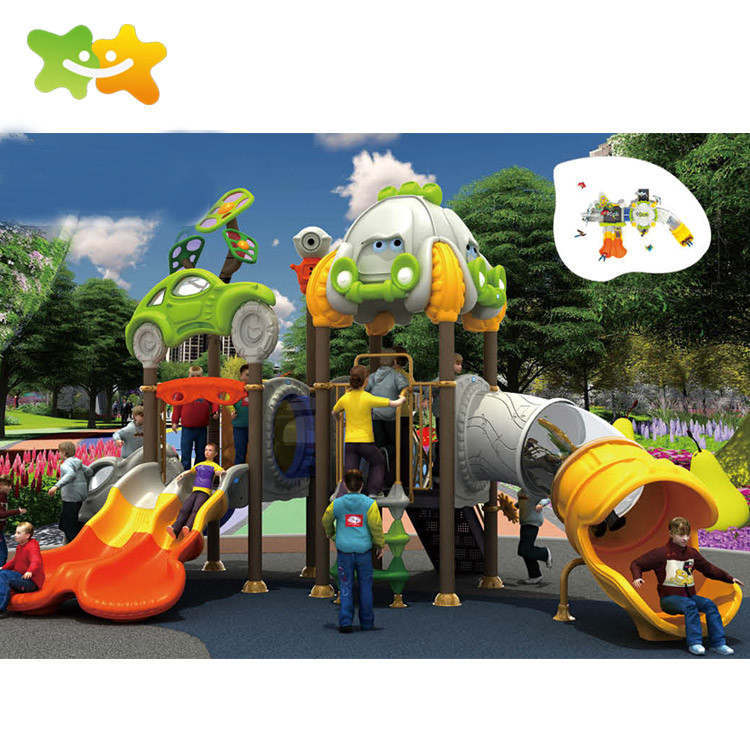 Anti UV Outdoor Plastic Playground Slide Children Play Toys For Backyard