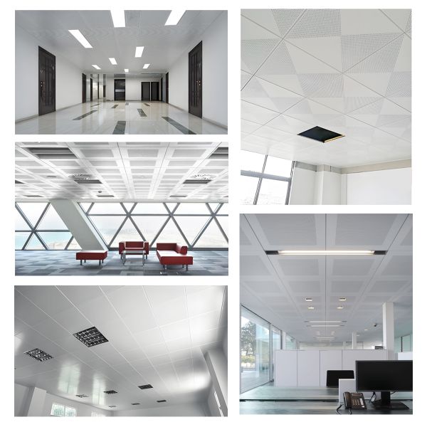 Bevel Angle Clip In Ceiling System ISO9001 Standard Galvanized Steel Material Optional Durable Architectural Panels