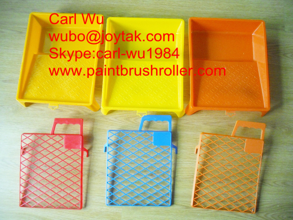 Professional Plastic Paint Roller Grid Paint Tray Painting Tools PT-014