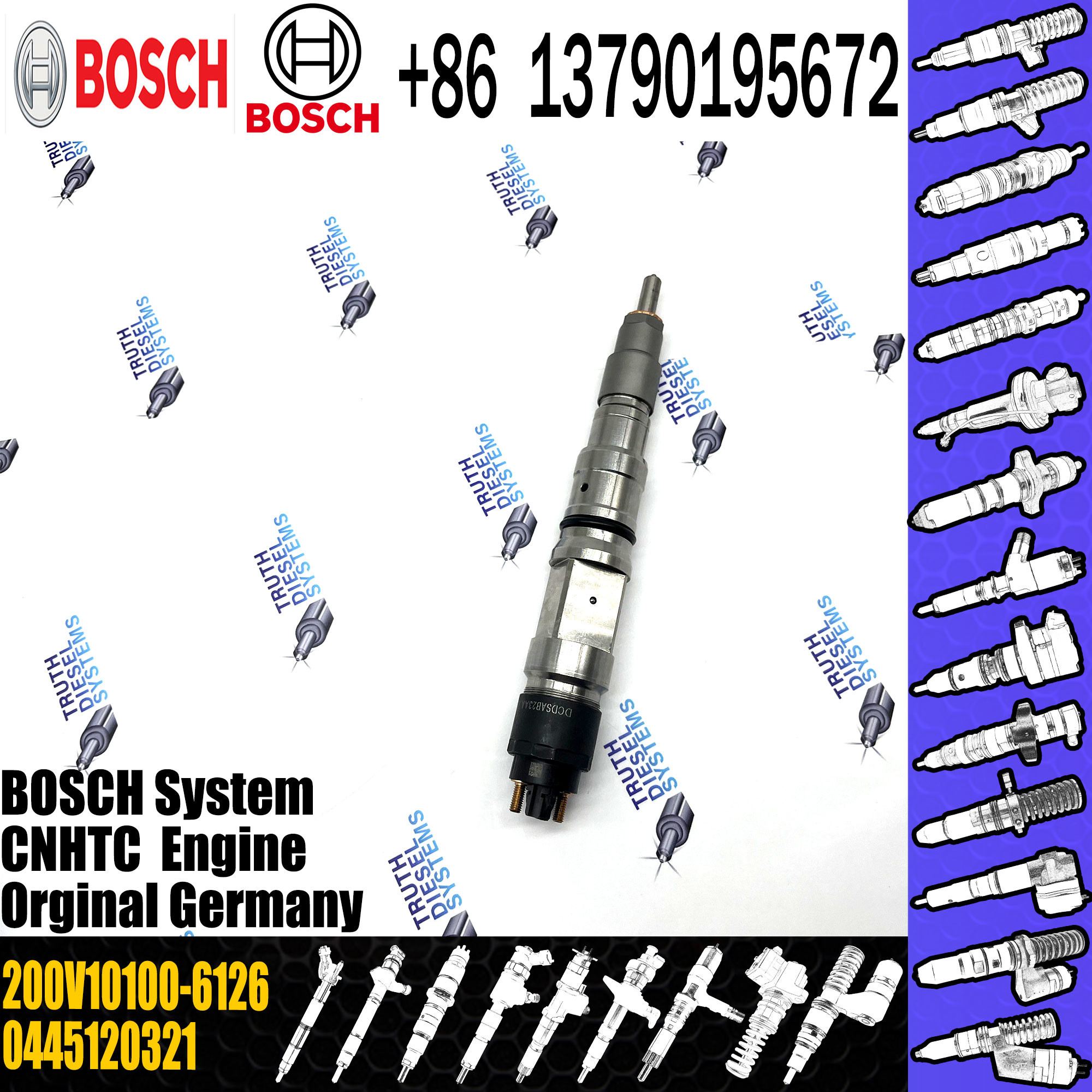 200V10100-6126 High quality new diesel engine parts common rail fuel injector 200V10100-6126