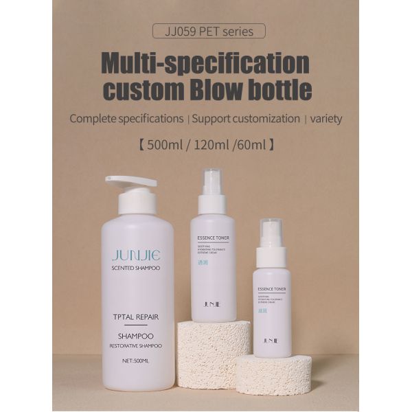 PE Hand Wash Skincare Lotion Bottles Plastic Container Packaging 500ml White Pump Shampoo Cream Bottle