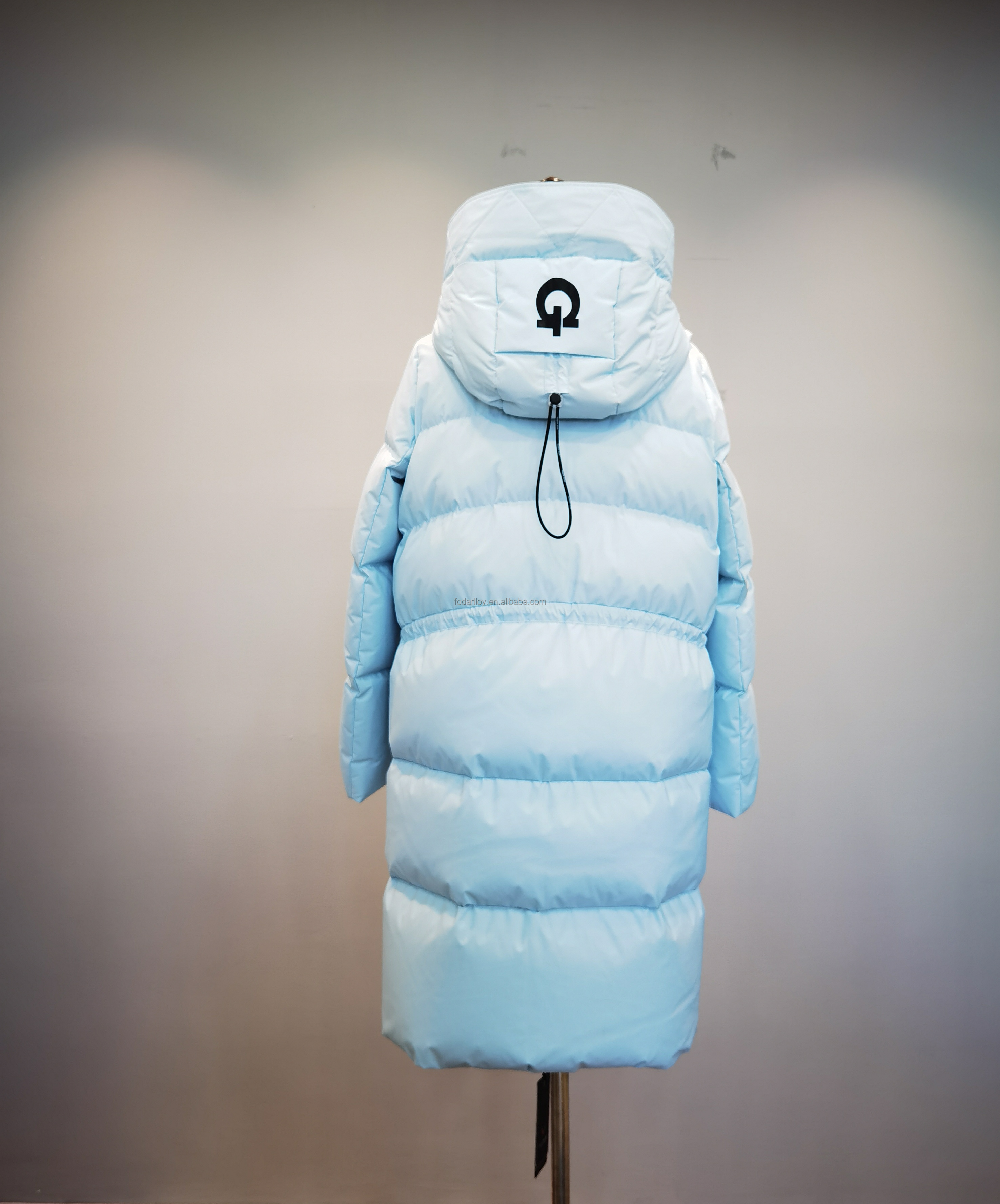 FODARLLOY Ladies Warm Hooded Cotton-padded Clothes Slim Long Down Winter Jackets Women Coats Woman Coat F22563