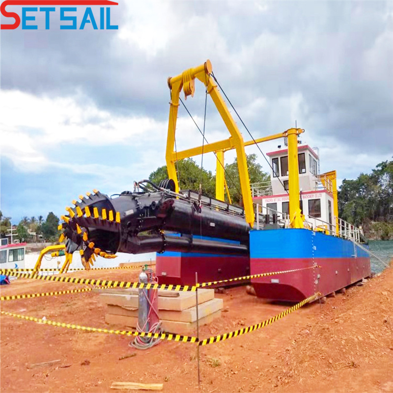 Cutter Suction Sand Dredging Sand Ship with Anchor Boom