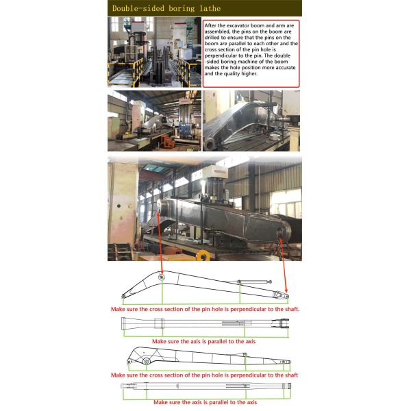 Durable Telescopic Arm for Excavator with Clamshell Bucket