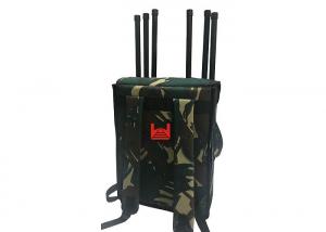 China Tactical Manpack Portable Mobile Phone Signal Jammer 120 W Backpack Type on sale