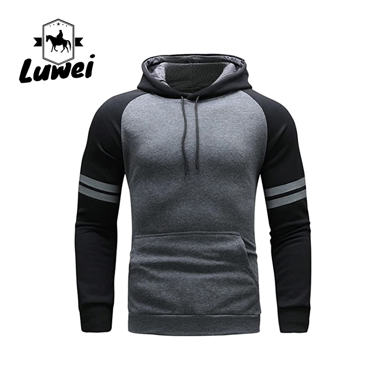 Sweatshirt Felpa Uomo Sublimation Male Logo Premium Cotton Contrasting Colors Street Wear Over Size Hoodi For Man