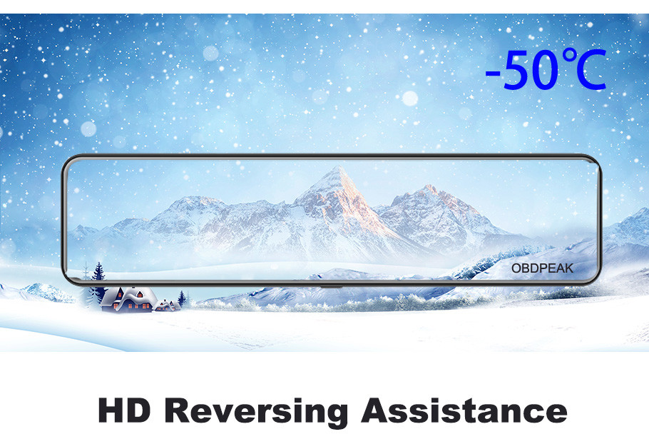 ADAS 12Inch Car DVR Wdr Full Hd 1080p Camera Camcorder WIFI Android 8.1 Stream Drive Video