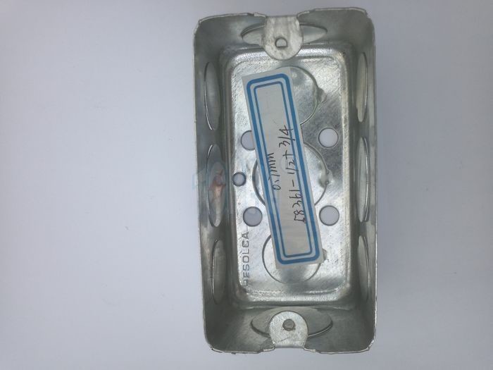 TOPELE 4”X2”, 1 -1/2' Deep Single Gang Wiring Handy Box, Six 1/2" Knockouts