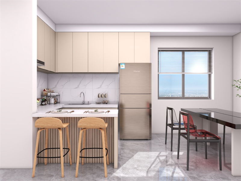 Custom Lacquer Waterproof Cabinet Set for Modern Apartment Kitchen Renovation Project