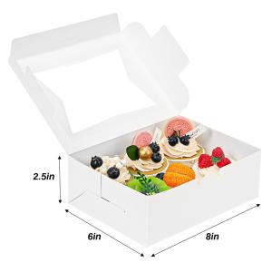 Custom Window Bakery Gift Box for Cookies Macarons Donuts