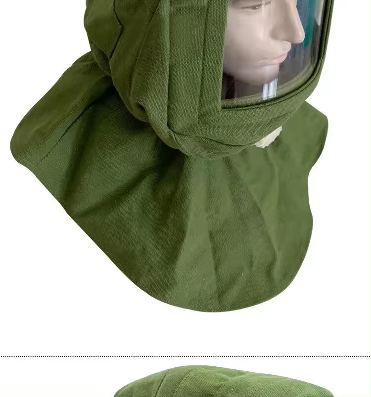 Sanding Cap Industrial Dust Polishing Paint Canvas Dust Cap Comprehensive Hood Protective Hood Labor Protection Screen