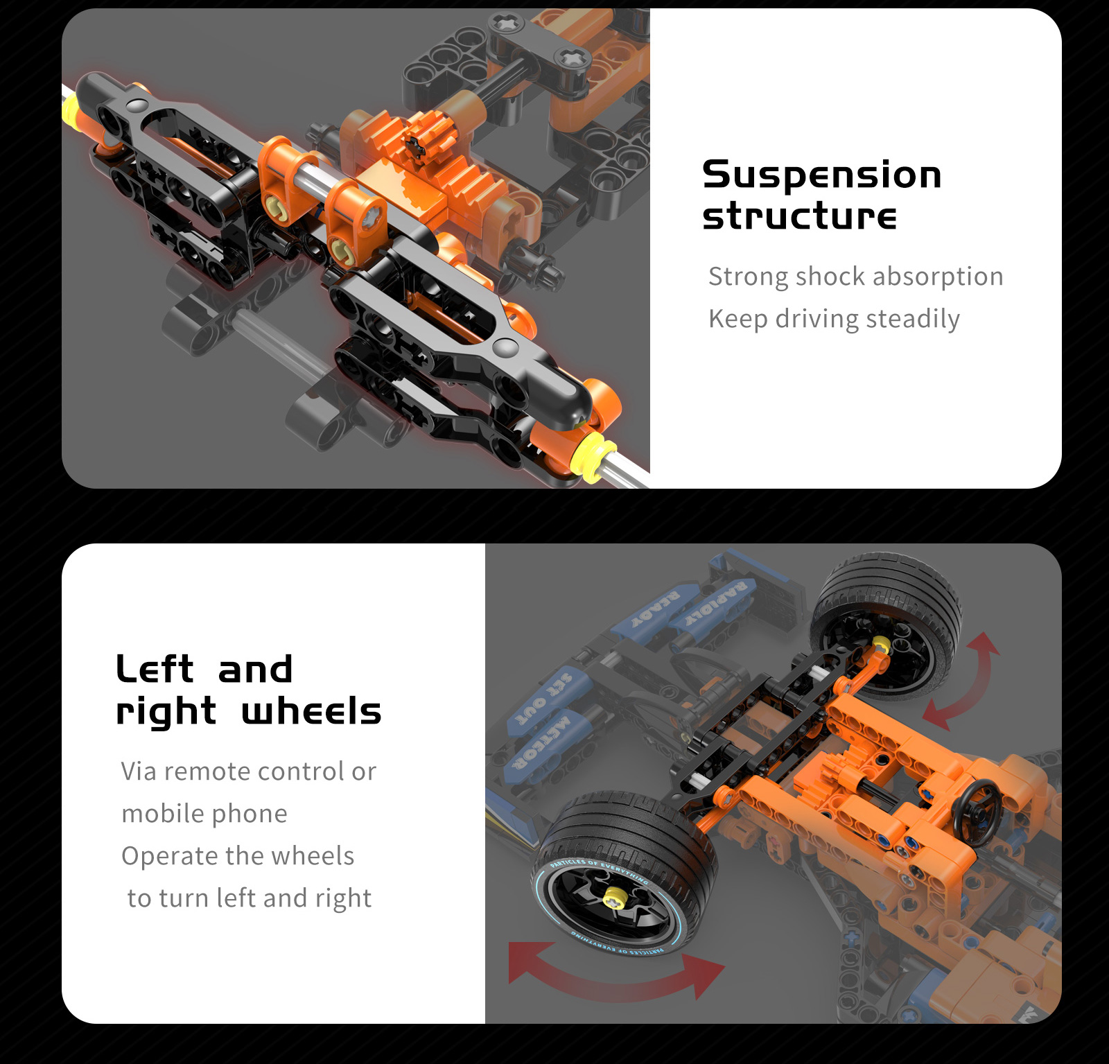 State of Assembly Ready-to-Go 2.4G Race Building Blocks for Formula Car Speed Racing
