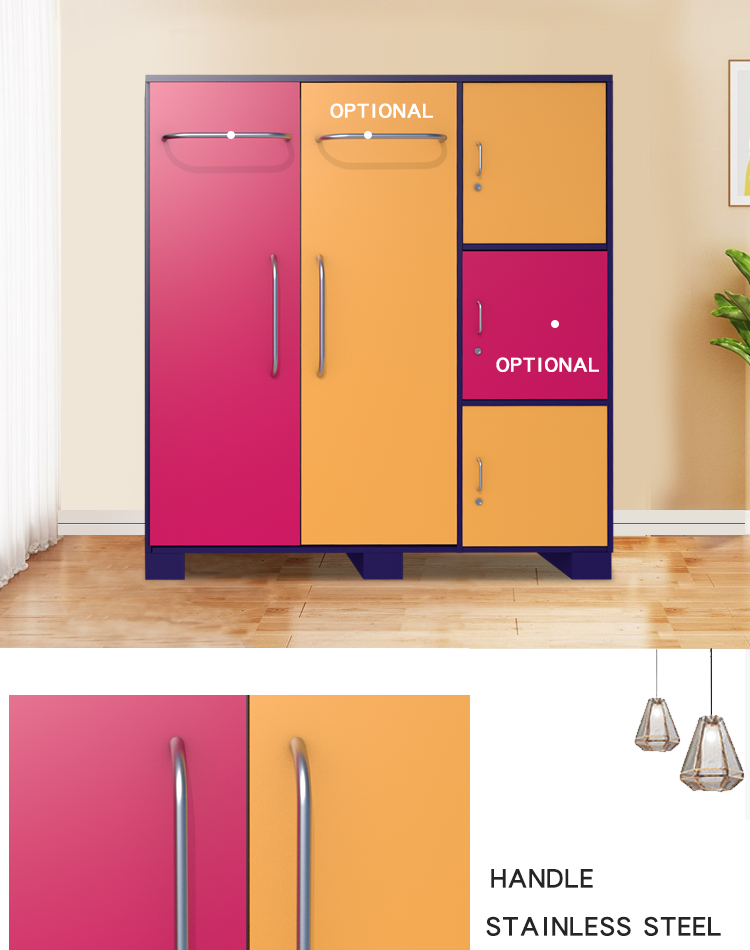 ISO14001 ODM Bedroom Wardrobe Furniture , Home Storage Cabinet With Doors
