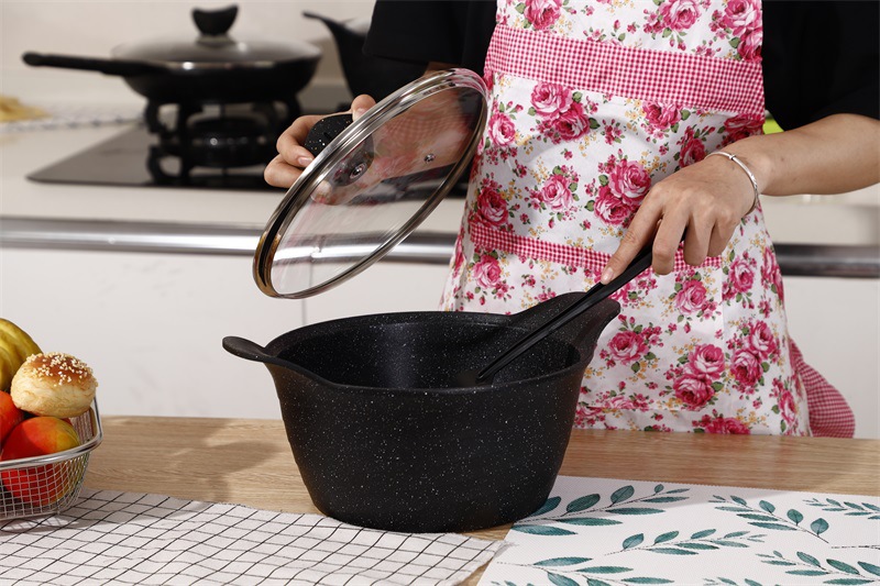 Die Casting Non Stick Aluminum Cookware Sets For Restaurant